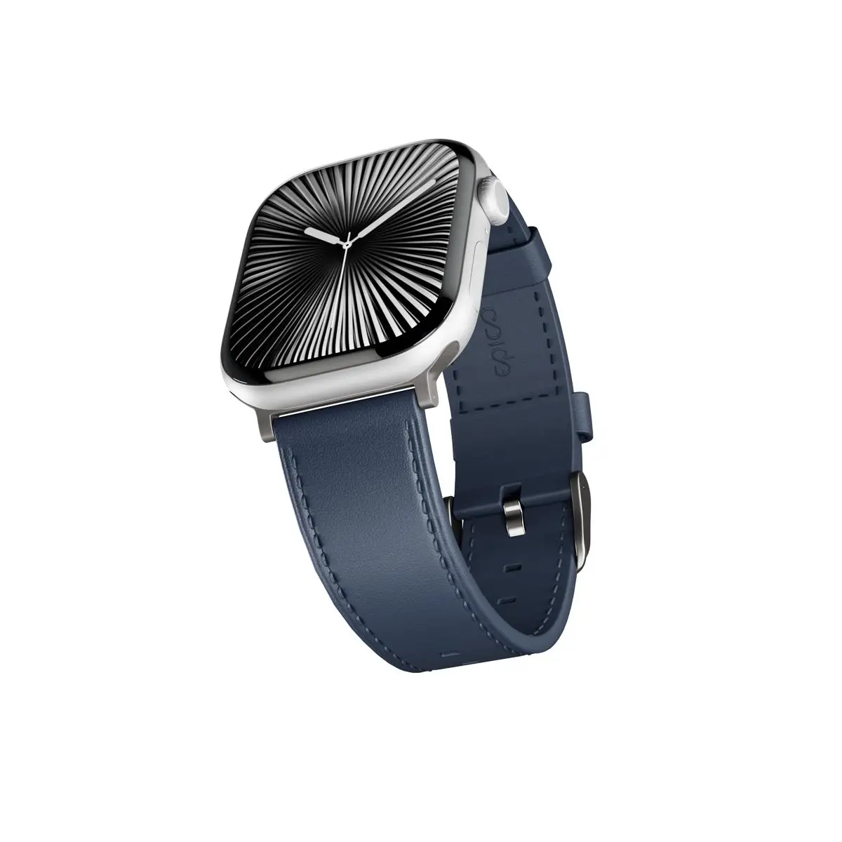 Kožený řemínek pro Apple Watch 42/44/45/46/49 mm Epico Watch Strap Leather - modrý