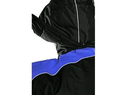 Bunda CXS BRIGHTON, zimní, pánská, černo-modrá, vel.3XL