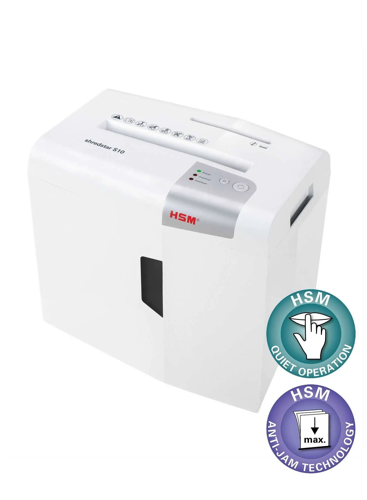 HSM skartovač ShredStar S10 White (velikost řezu 6mm, DIN P-2 (2))