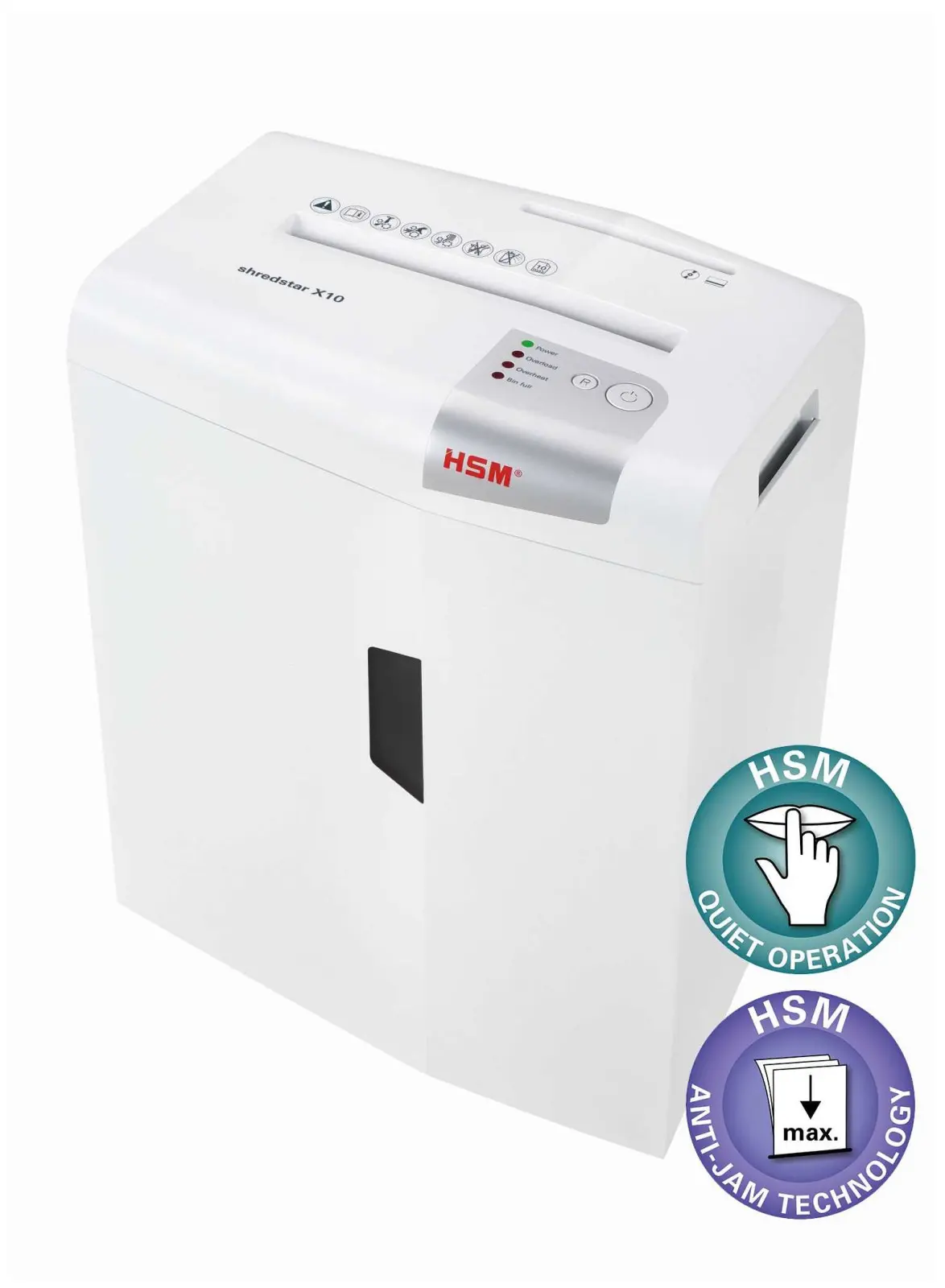 HSM skartovač ShredStar X10 White (velikost řezu 4, 5x30mm, DIN P-4 (3))