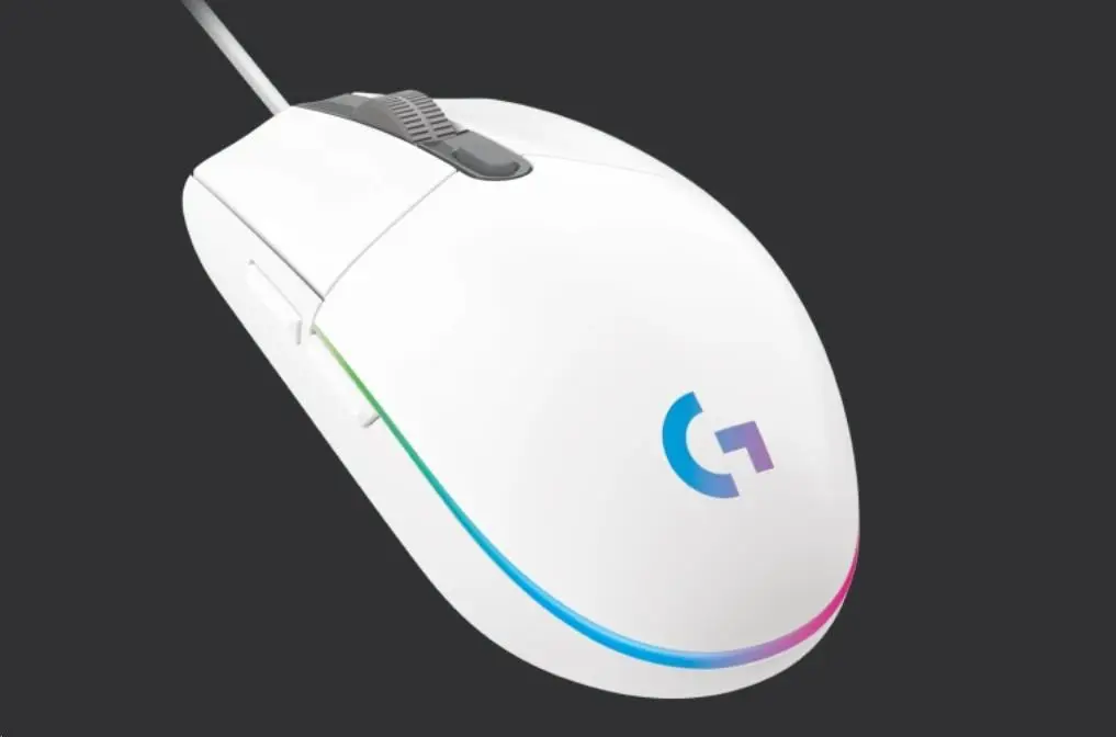 Logitech G203 LIGHTSYNC myš bílá