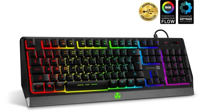 CONNECT IT BATTLE RGB herní klávesnice CZ/SK