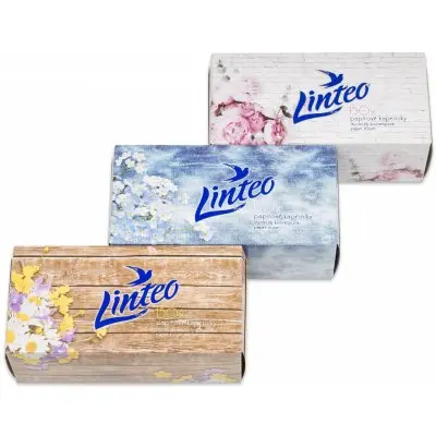 Linteo Papírové kapesníky 2vrstvé box 150ks