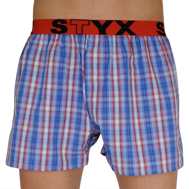 Pánské trenky Styx sportovní guma vícebarevné (B110) S, trenýrky