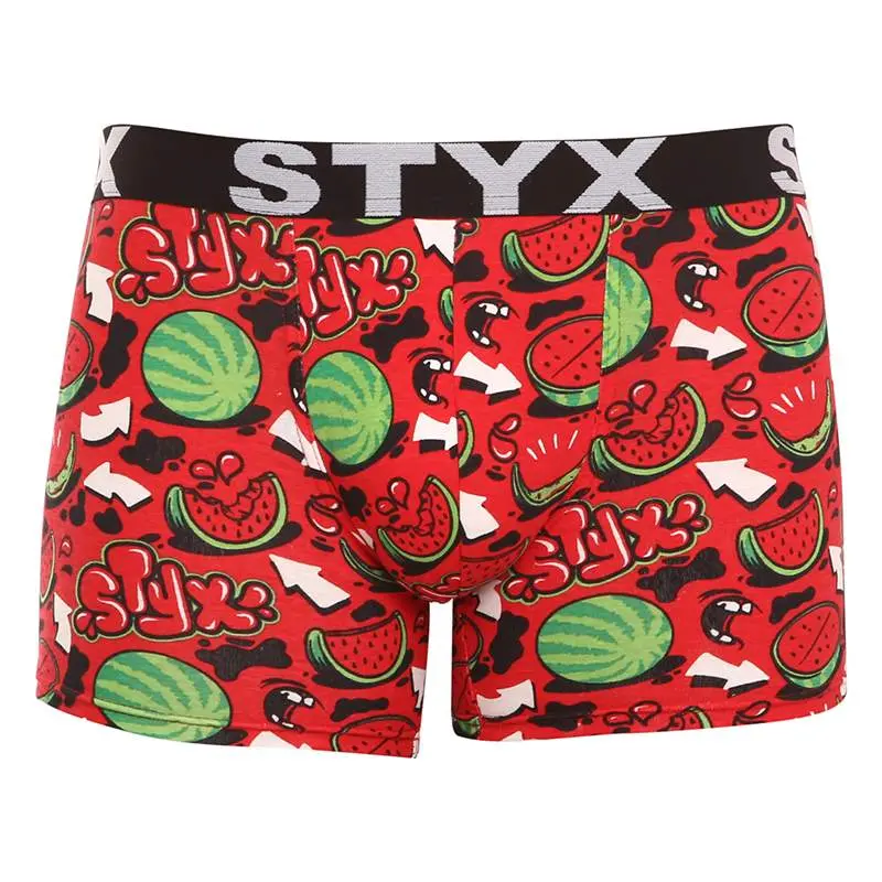 Pánské boxerky Styx long art sportovní guma melouny (U1459) L, trenky / trenýrky