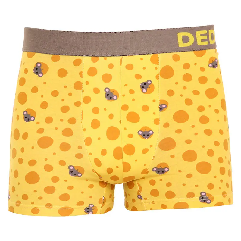Veselé pánské boxerky Dedoles Sýr (GMMT019) M, trenky / trenýrky