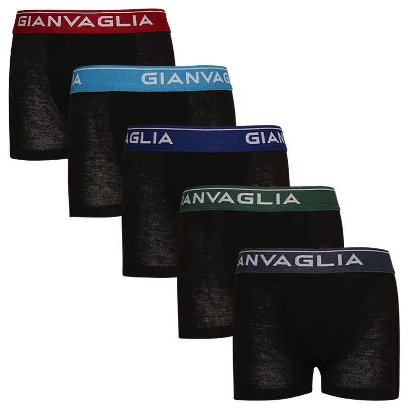 5PACK dětské boxerky Gianvaglia černé (026 - boys)