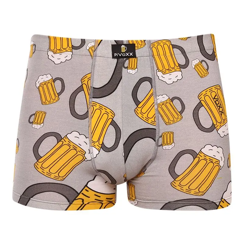 Pánské boxerky VoXX vícebarevné (Kevin-beer/big light grey)