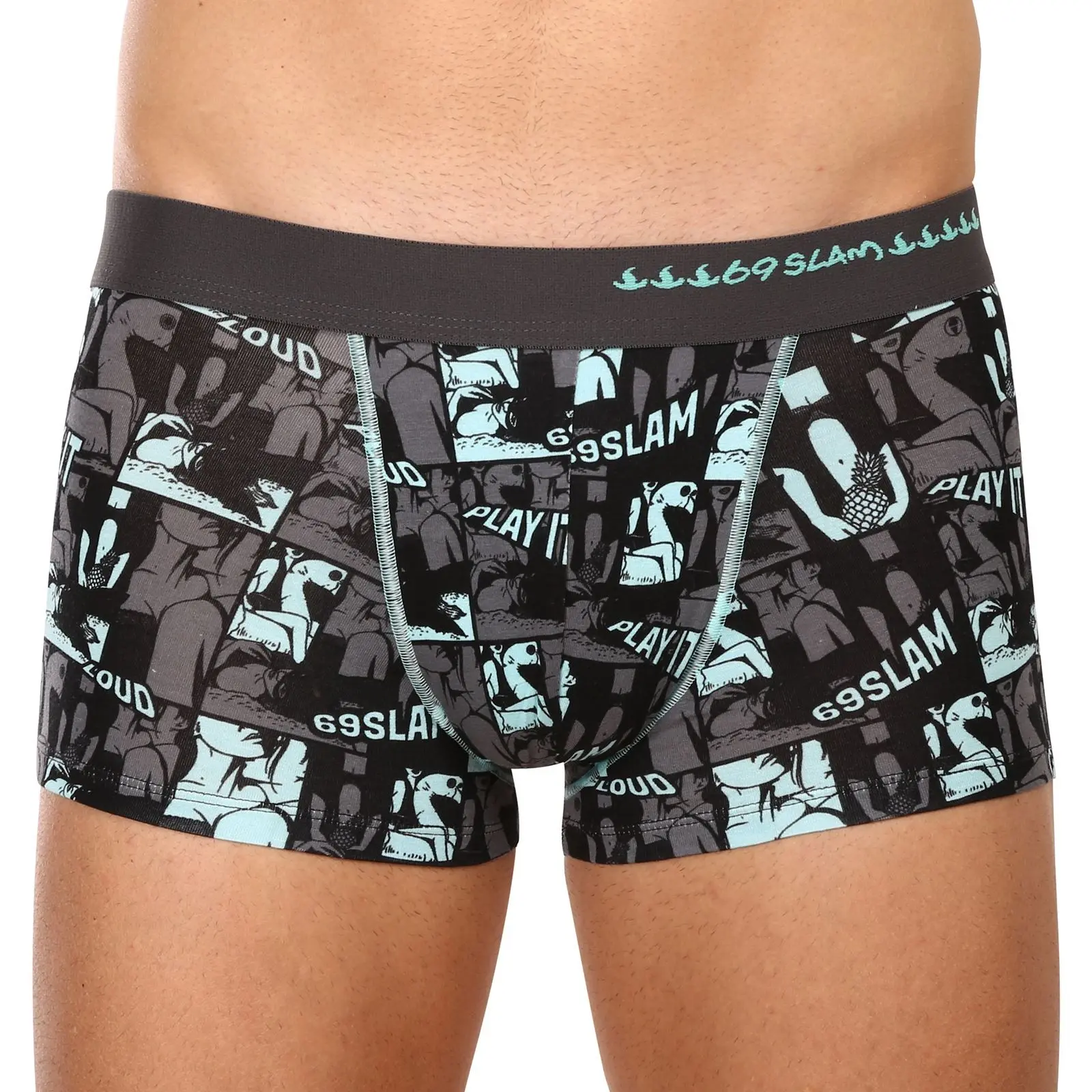 Pánské boxerky 69SLAM hip comix strip (MHBCXS-BB) M, trenky / trenýrky