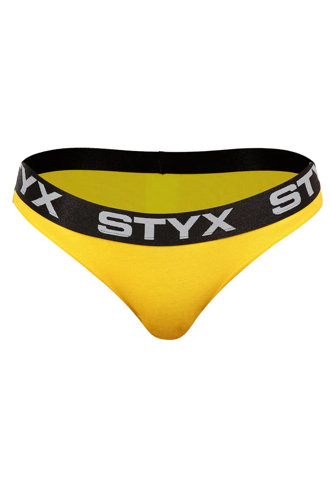 Dámské kalhotky Styx sportovní guma žluté (IK1068)