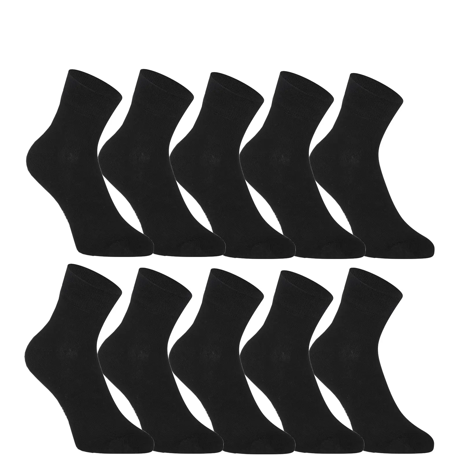10PACK ponožky Styx kotníkové bambusové černé (10HBK960) M