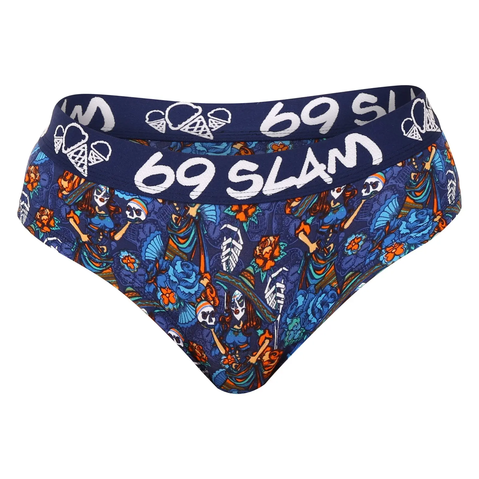 Dámské kalhotky 69SLAM bamboo dia de los muertos alexa (GWBDDM-BB) S