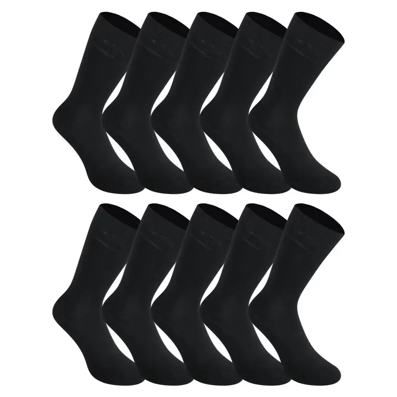 10PACK ponožky Styx vysoké bambusové černé (10HB960)