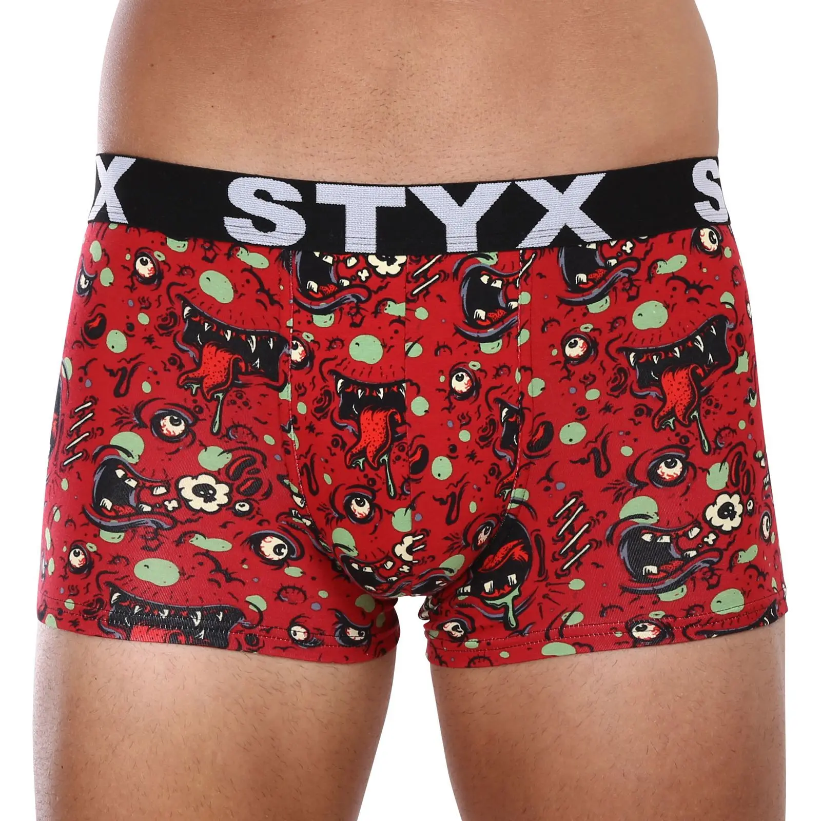 Pánské boxerky Styx art sportovní guma nadrozměr zombie (R1451) 5XL, trenky / trenýrky