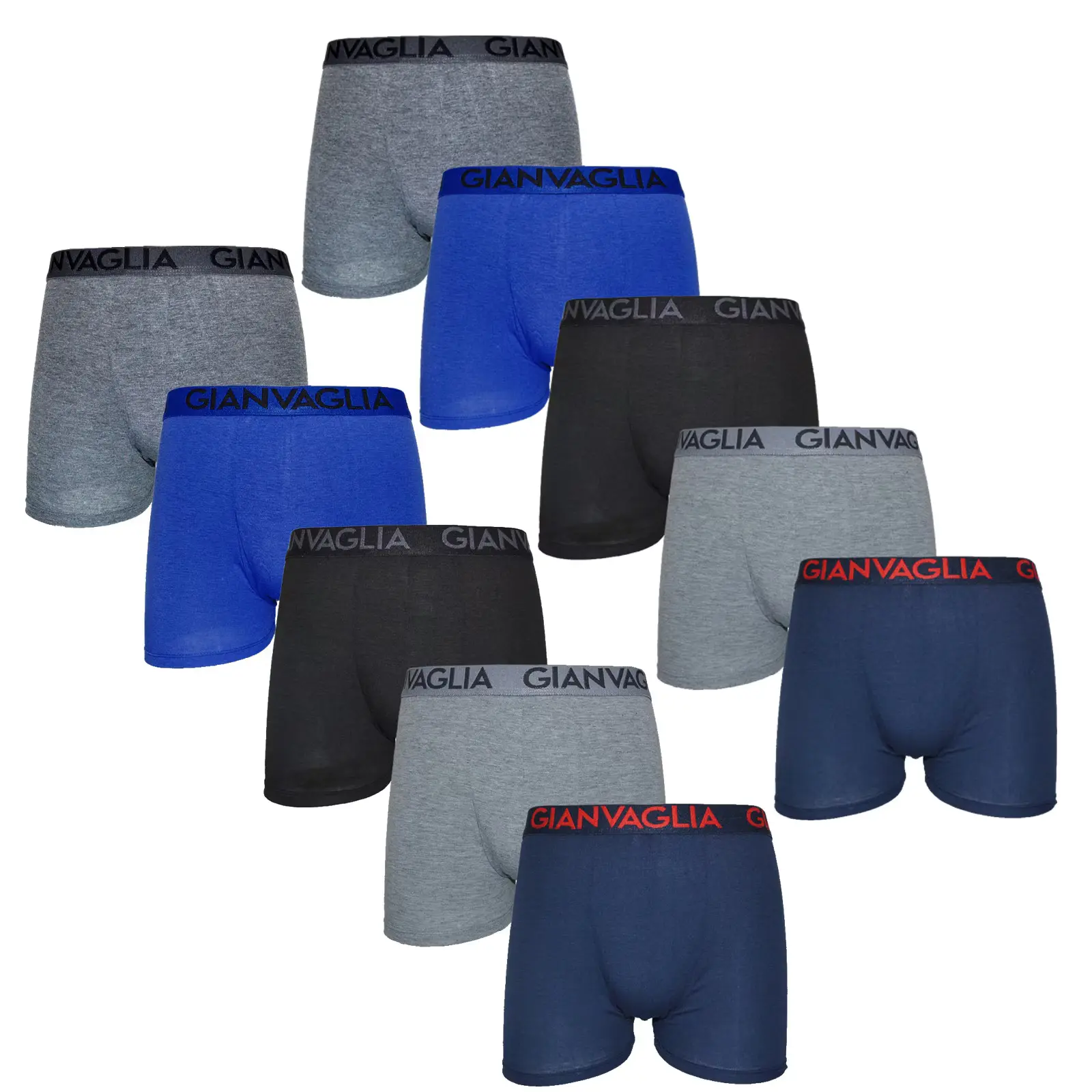 10PACK pánské boxerky Gianvaglia vícebarevné (023) M, trenky / trenýrky