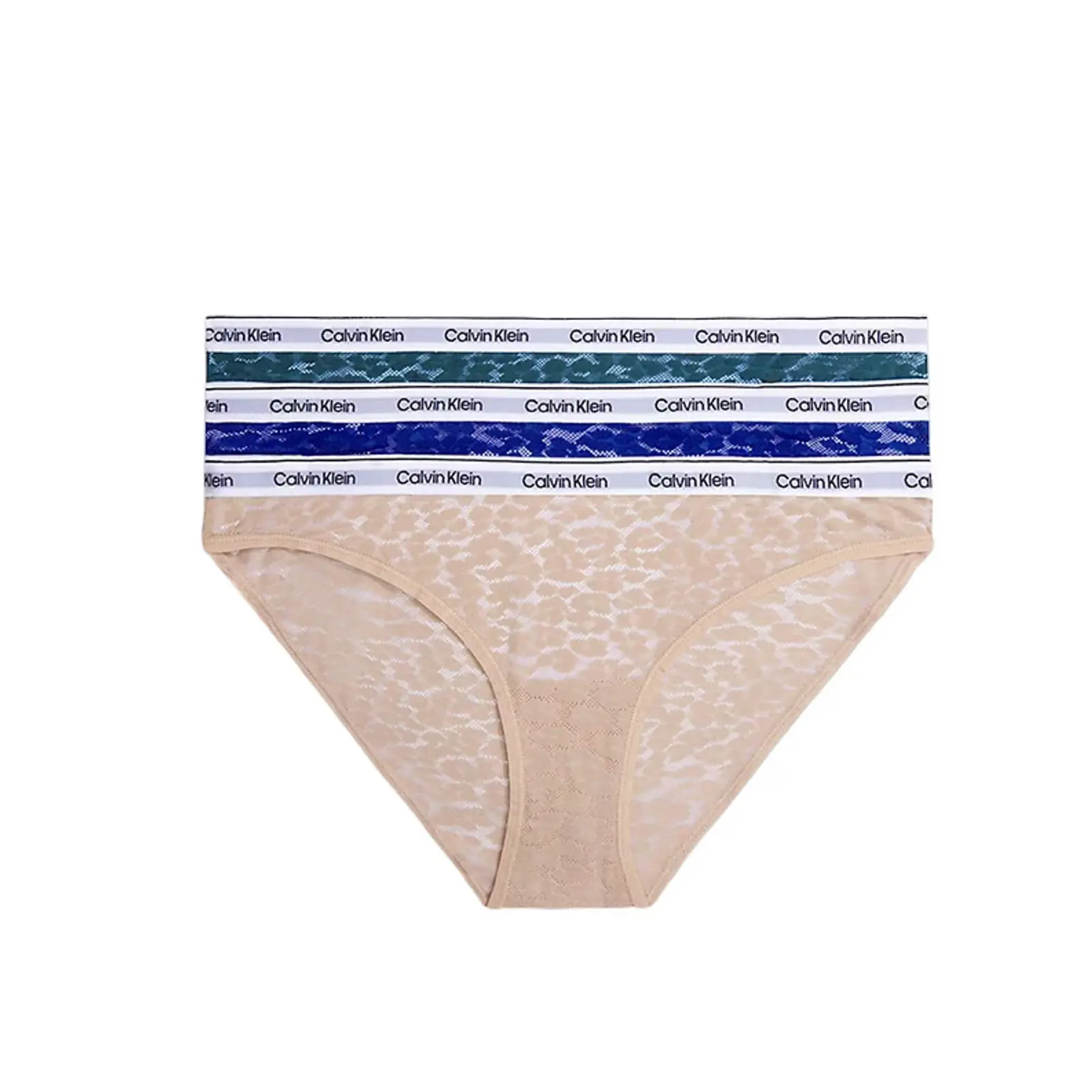 3PACK dámské kalhotky Calvin Klein nadrozměr vícebarevné (QD5080E-GP8) 3XL
