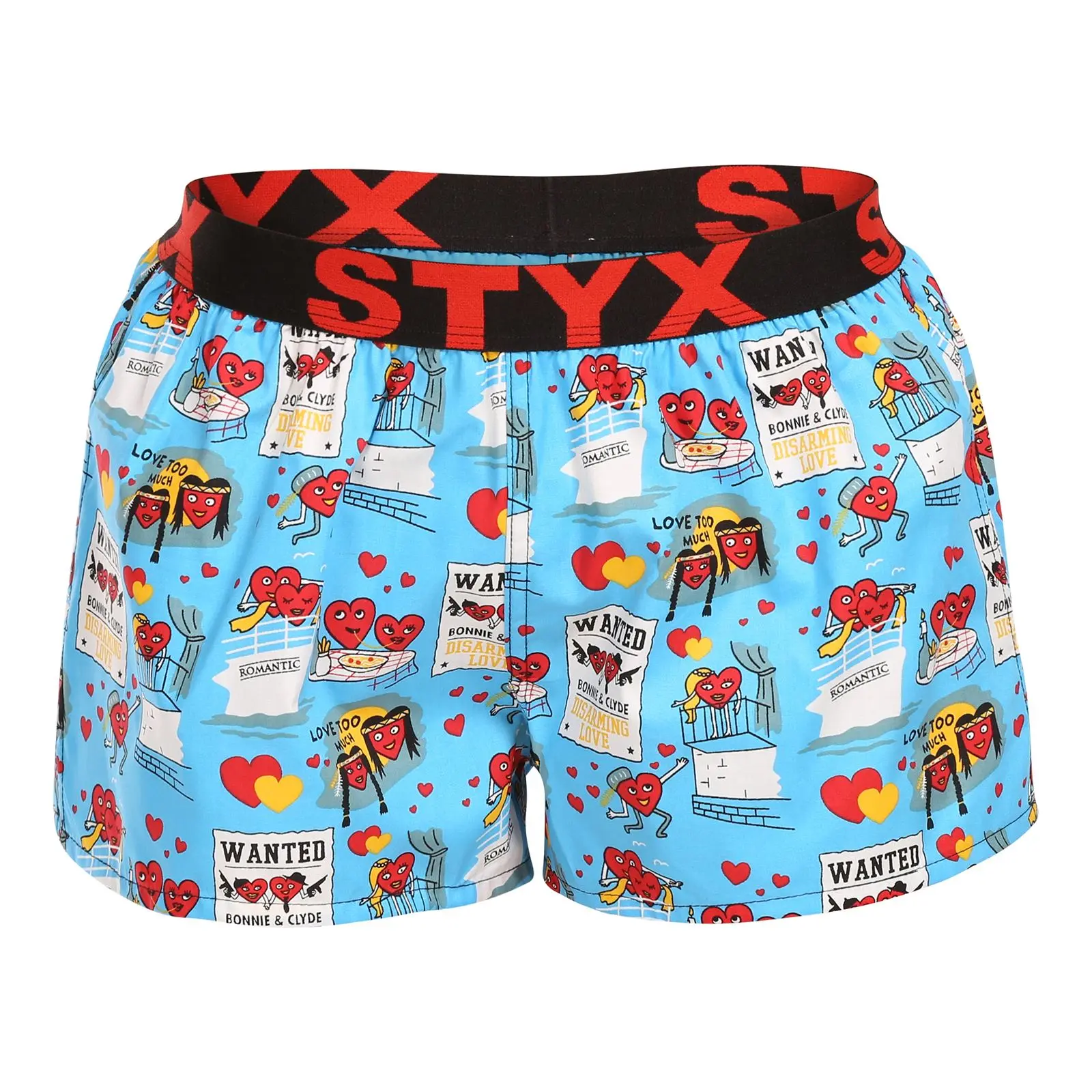 Dámské trenky Styx art sportovní guma Valentýn páry (T1756)