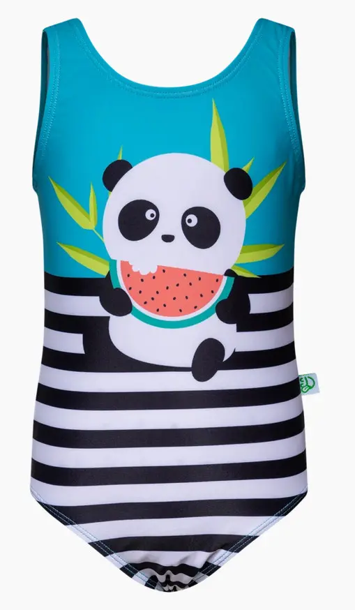 Veselé dívčí plavky Dedoles Panda (D-K-SCL-S-OPS-C-1260) 1-2 roky