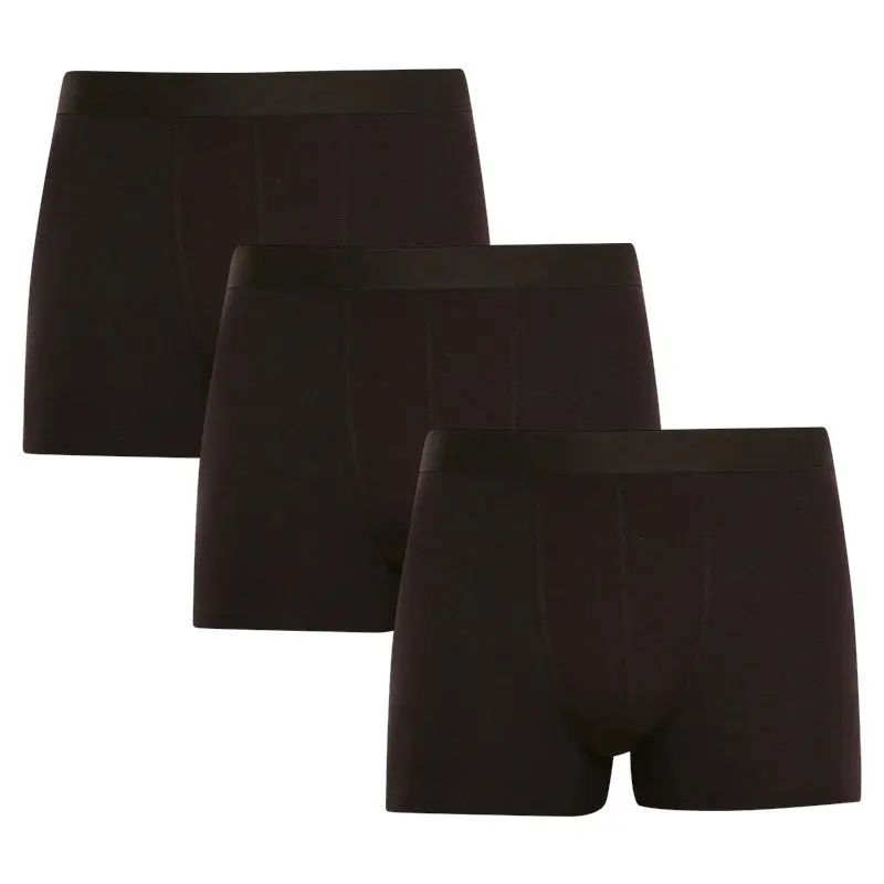 3PACK pánské boxerky Nedeto černé (3NB001)