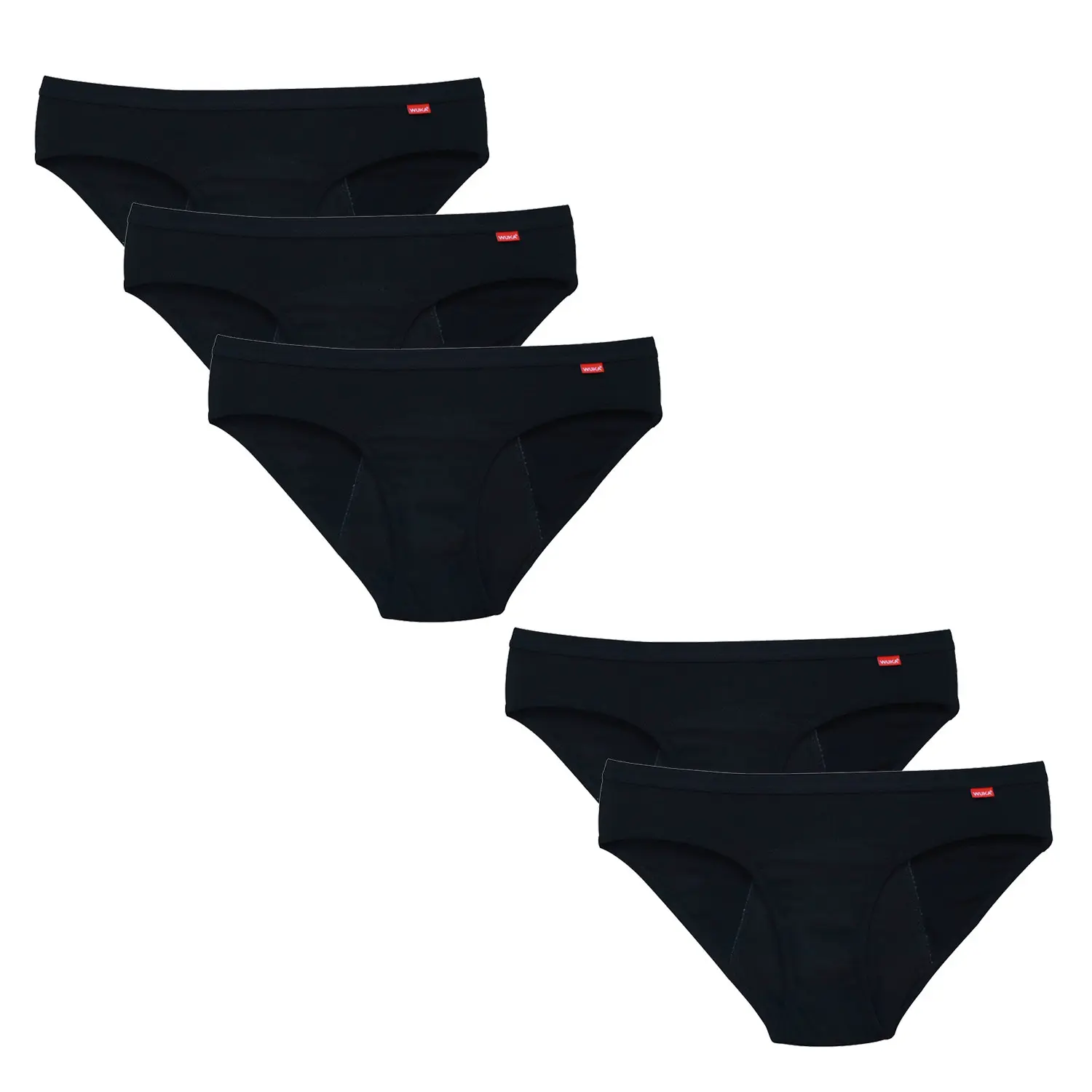 5PACK Menstruační kalhotky WUKA pro normální menstruaci (WUKA201) XXL