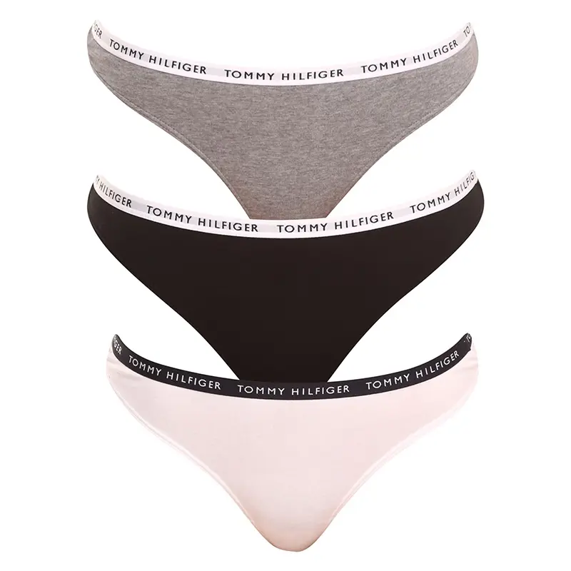3PACK dámská tanga Tommy Hilfiger vícebarevná (UW0UW02829 0TF)