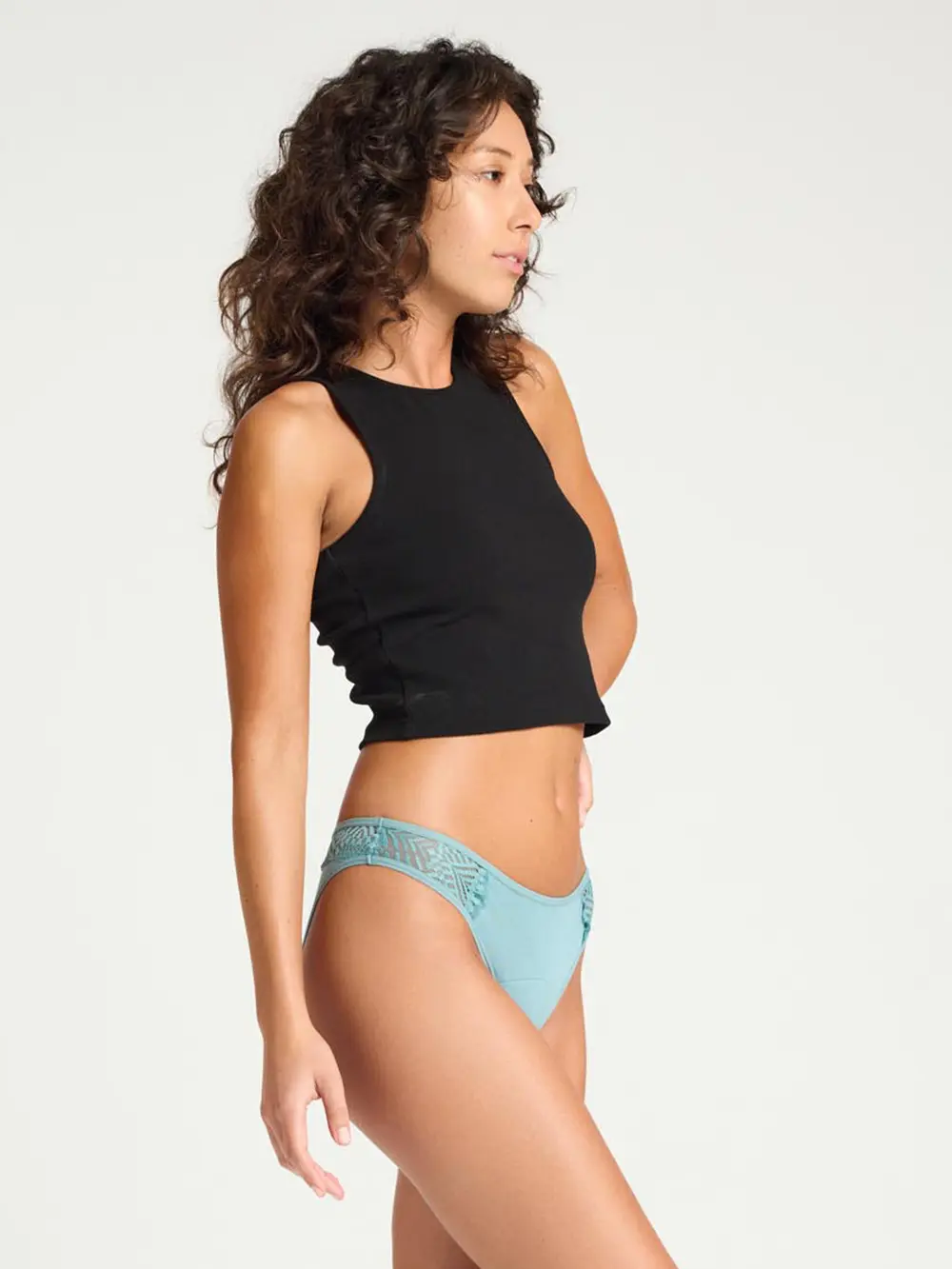 Menstruační kalhotky Modibodi Sensual Cheeky Brief Moderate-Heavy Arizona Blue (MODI4032AB)