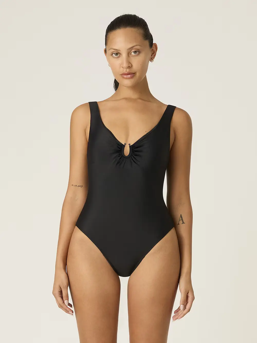 Menstruační plavky Modibodi High V Neck One Piece (MODI4370)