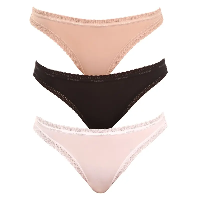 3PACK dámské kalhotky Calvin Klein vícebarevné (QD3804E-FIY) S