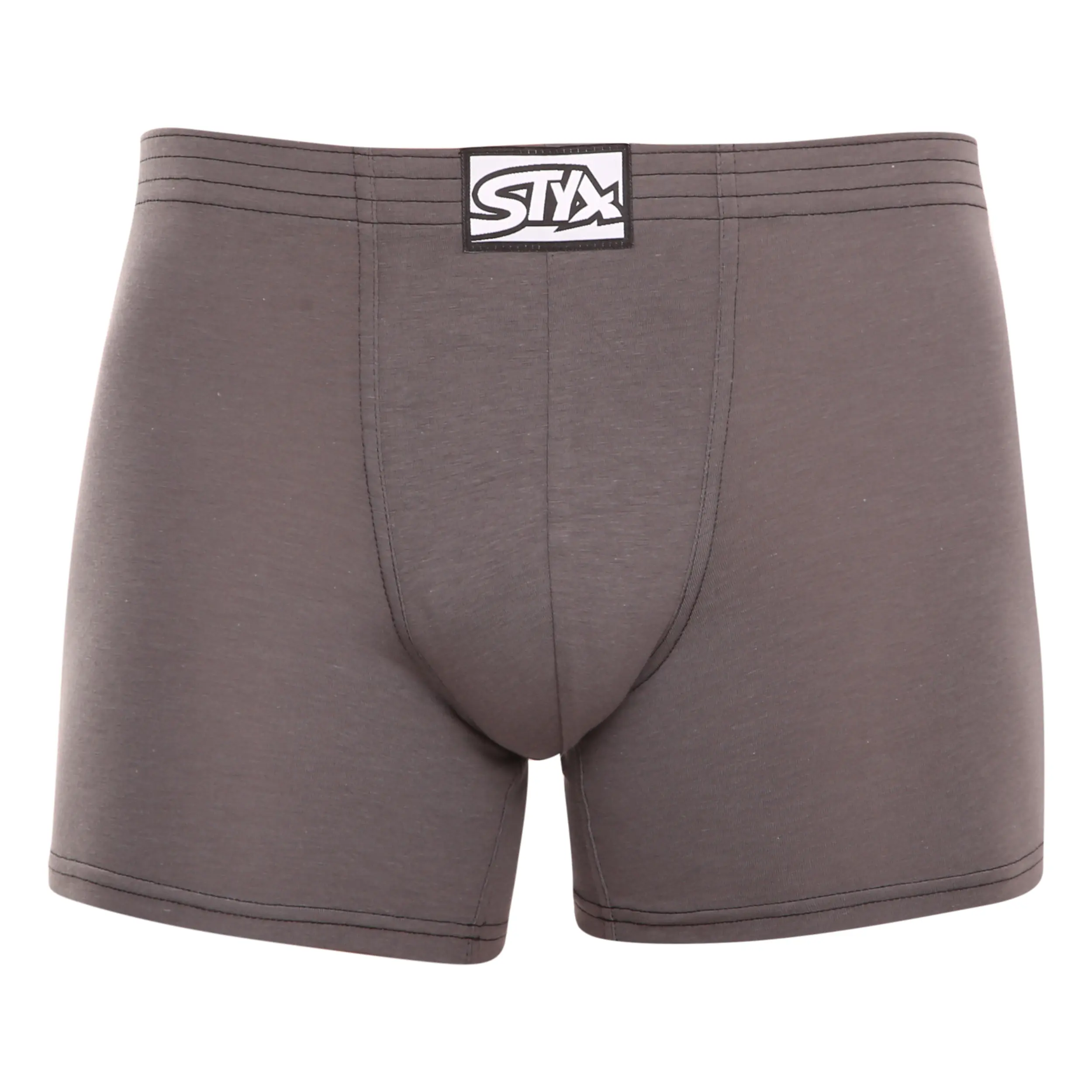 Pánské boxerky Styx long klasická guma tmavě šedé (F1063) S, trenky / trenýrky