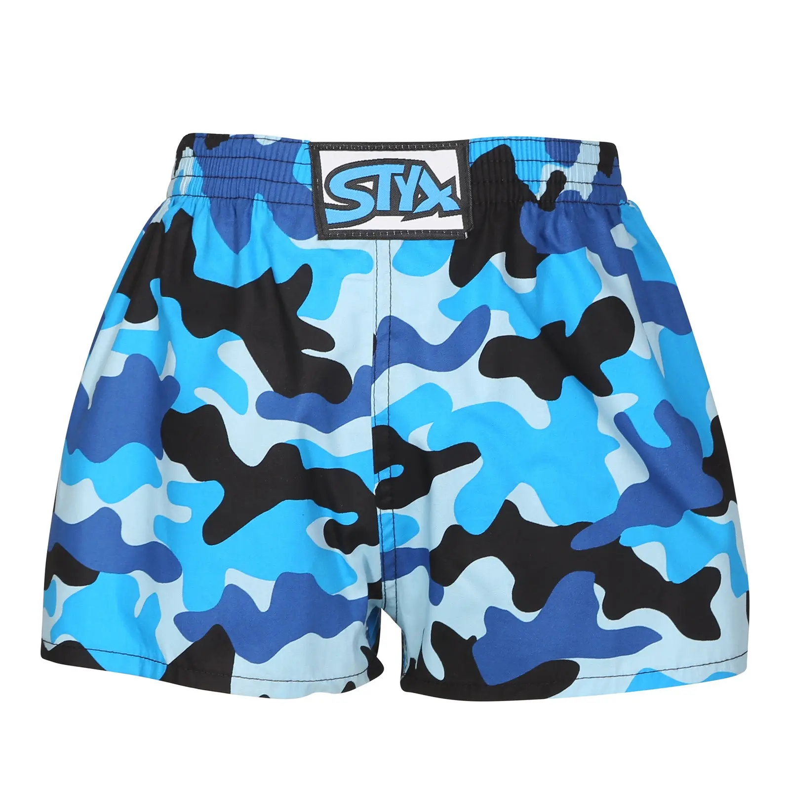 Dětské trenky Styx art klasická guma maskáč modrý (J1850)