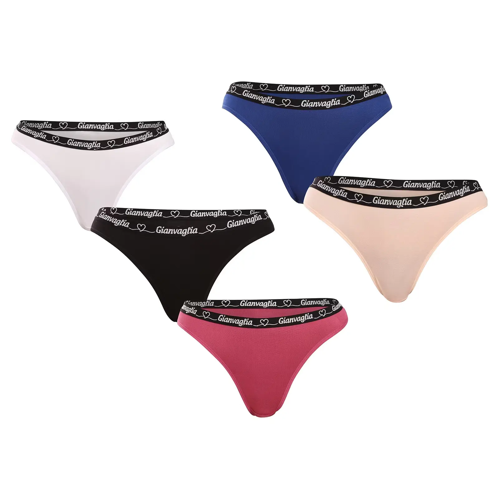 5PACK dámská tanga Gianvaglia vícebarevná (820-5)