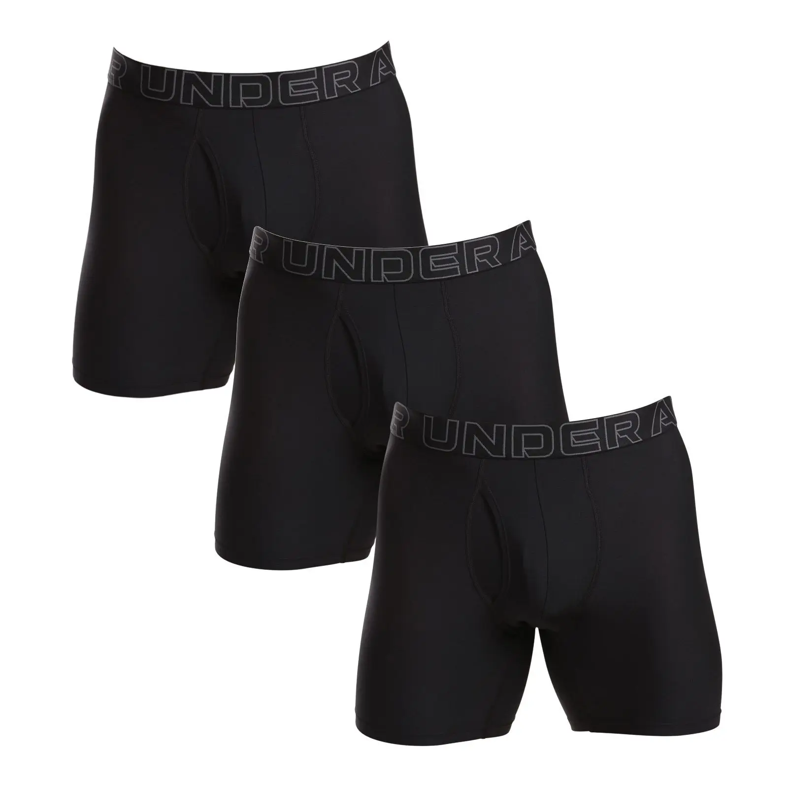 3PACK pánské boxerky Under Armour černé (1383884 001)