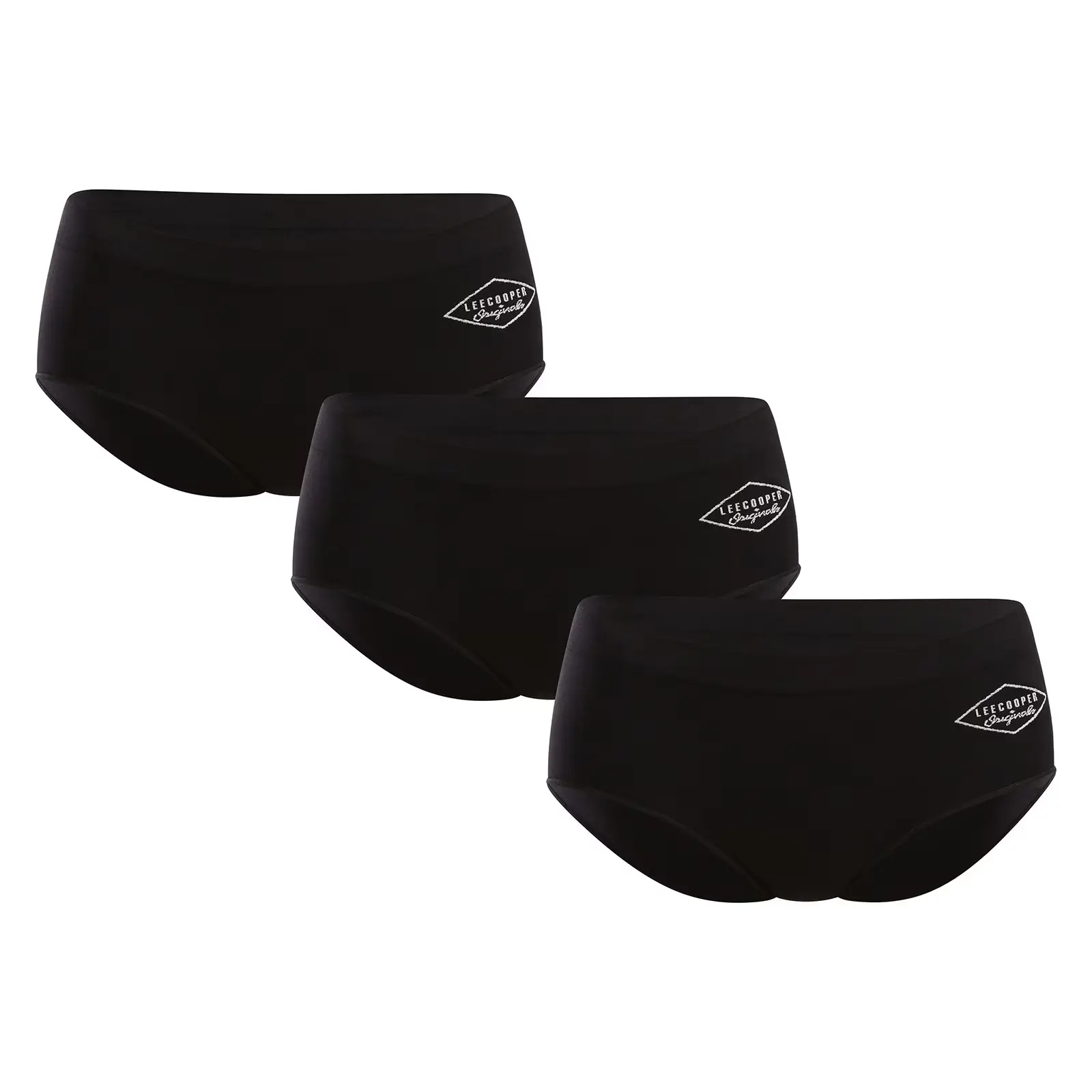 3PACK dámské kalhotky Lee Cooper černé (PO41174)