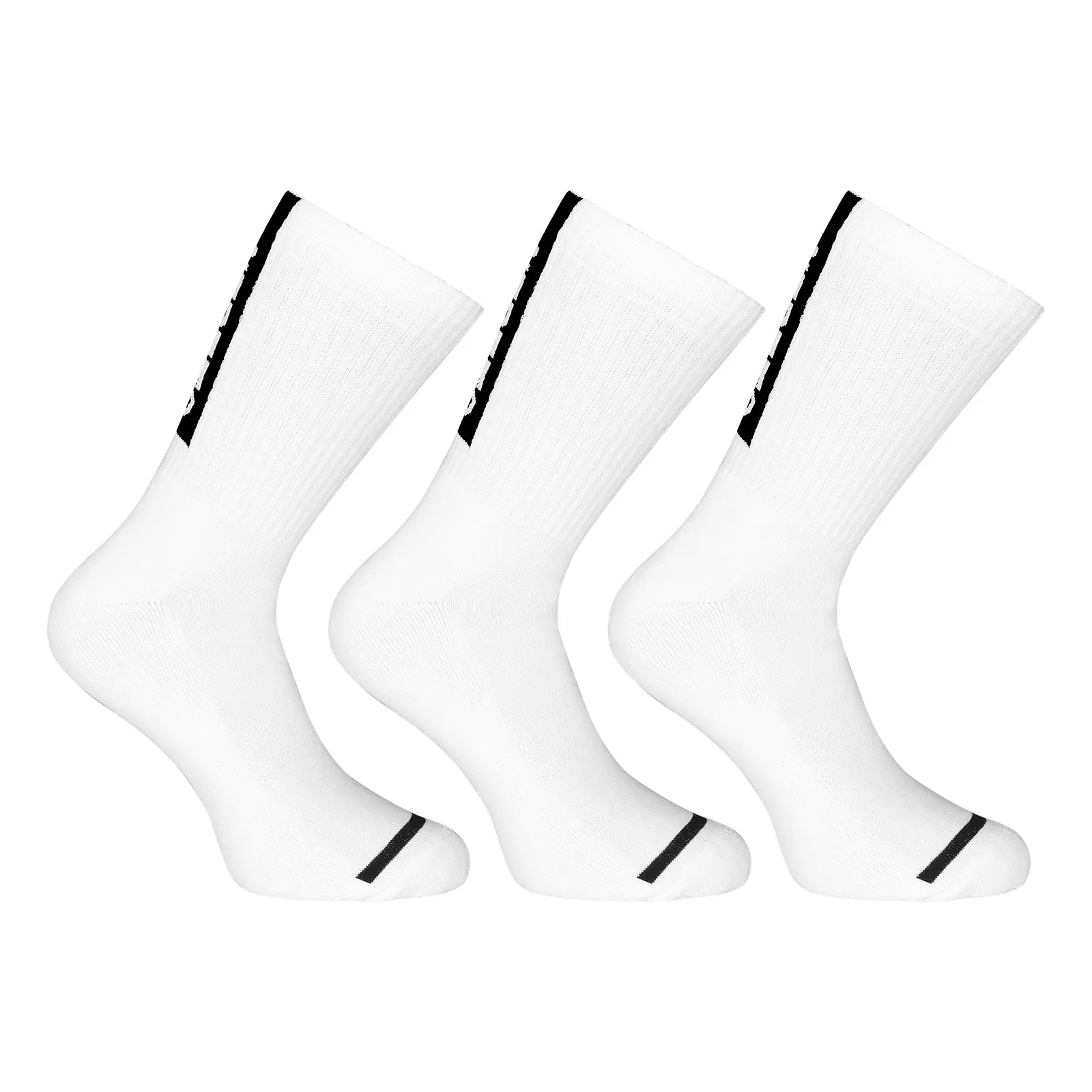 3PACK ponožky Nedeto sportovní vysoké bílé (3NOB2)