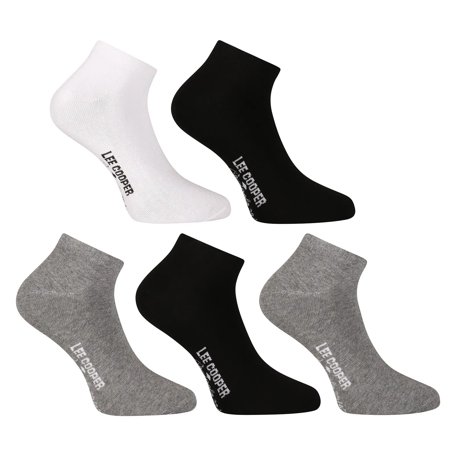 5PACK ponožky Lee Cooper nízké vícebarevné (PO41031-1) S