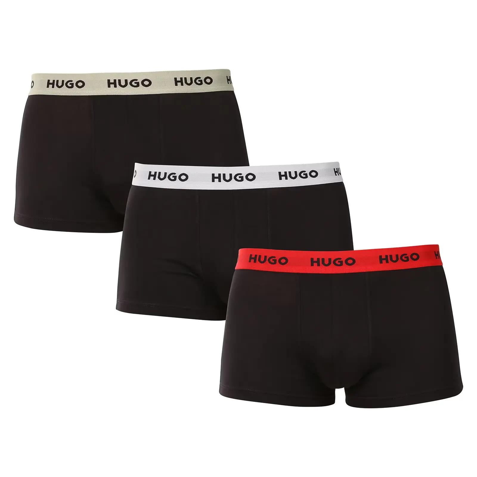 3PACK pánské boxerky HUGO černé (50532611 977)