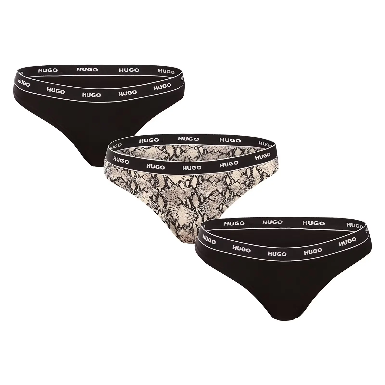 3PACK dámská tanga HUGO vícebarevná (50495870 240) S
