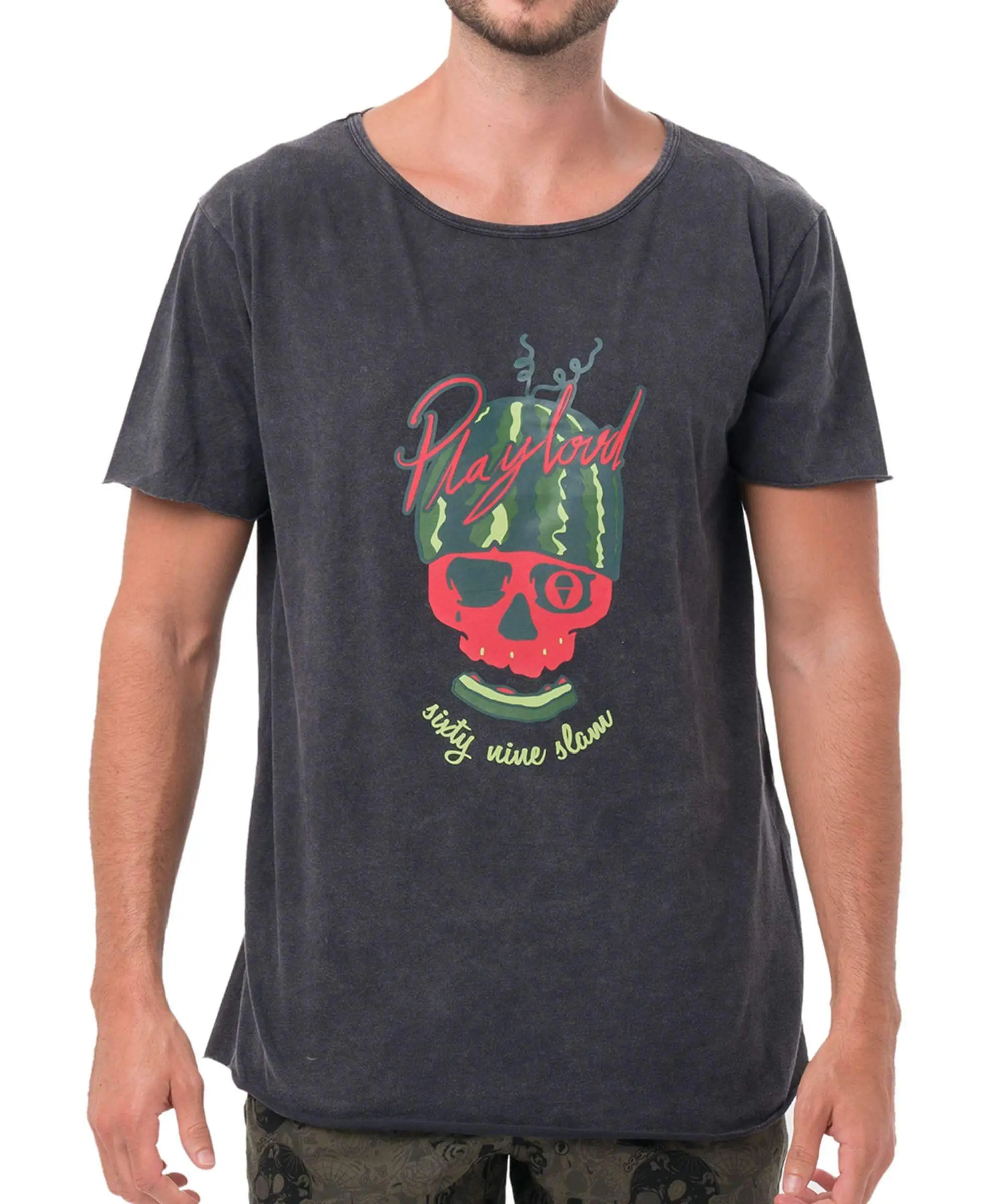 Pánské tričko 69SLAM MELON RIDER GREY (MTBNRR-BS)