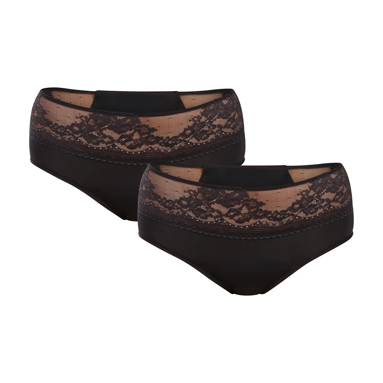 2PACK Menstruační kalhotky Dorina Eco Moon Lace Midi (DOR052)