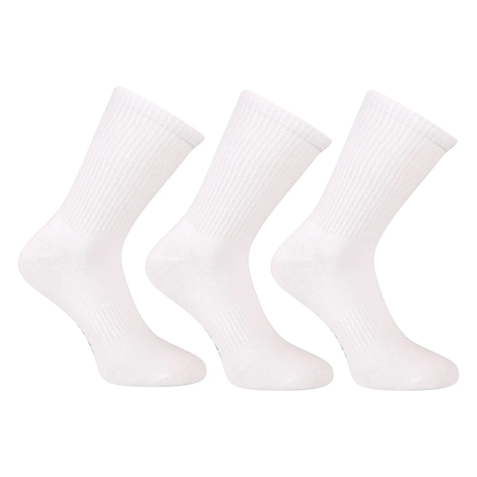 3PACK ponožky Benysøn vysoké bílé (B-6202) L