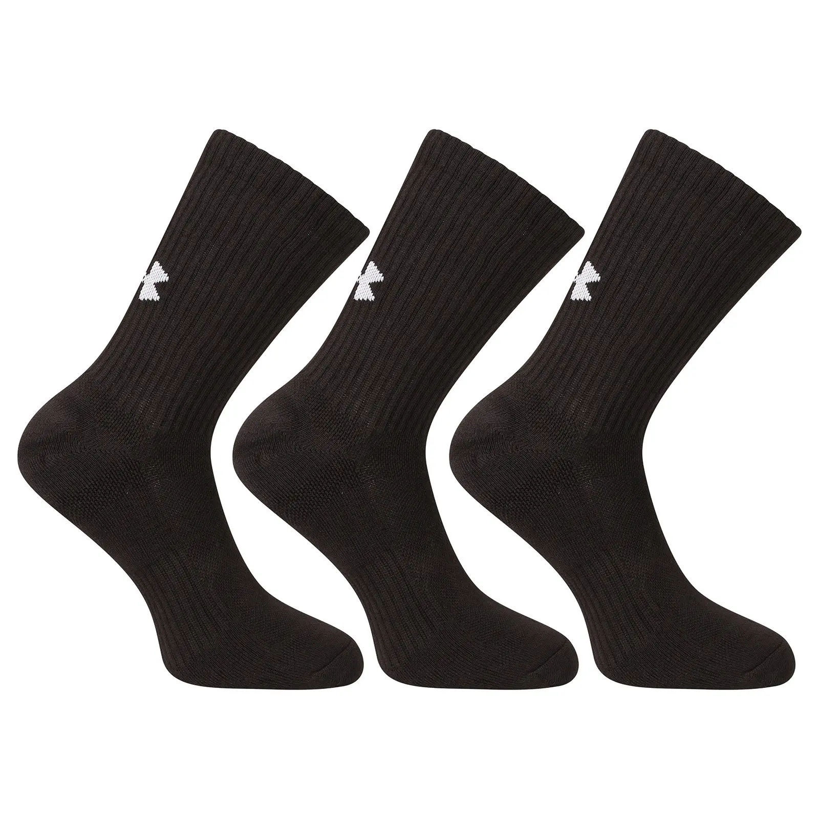 3PACK ponožky Under Armour černé (1386311 001)