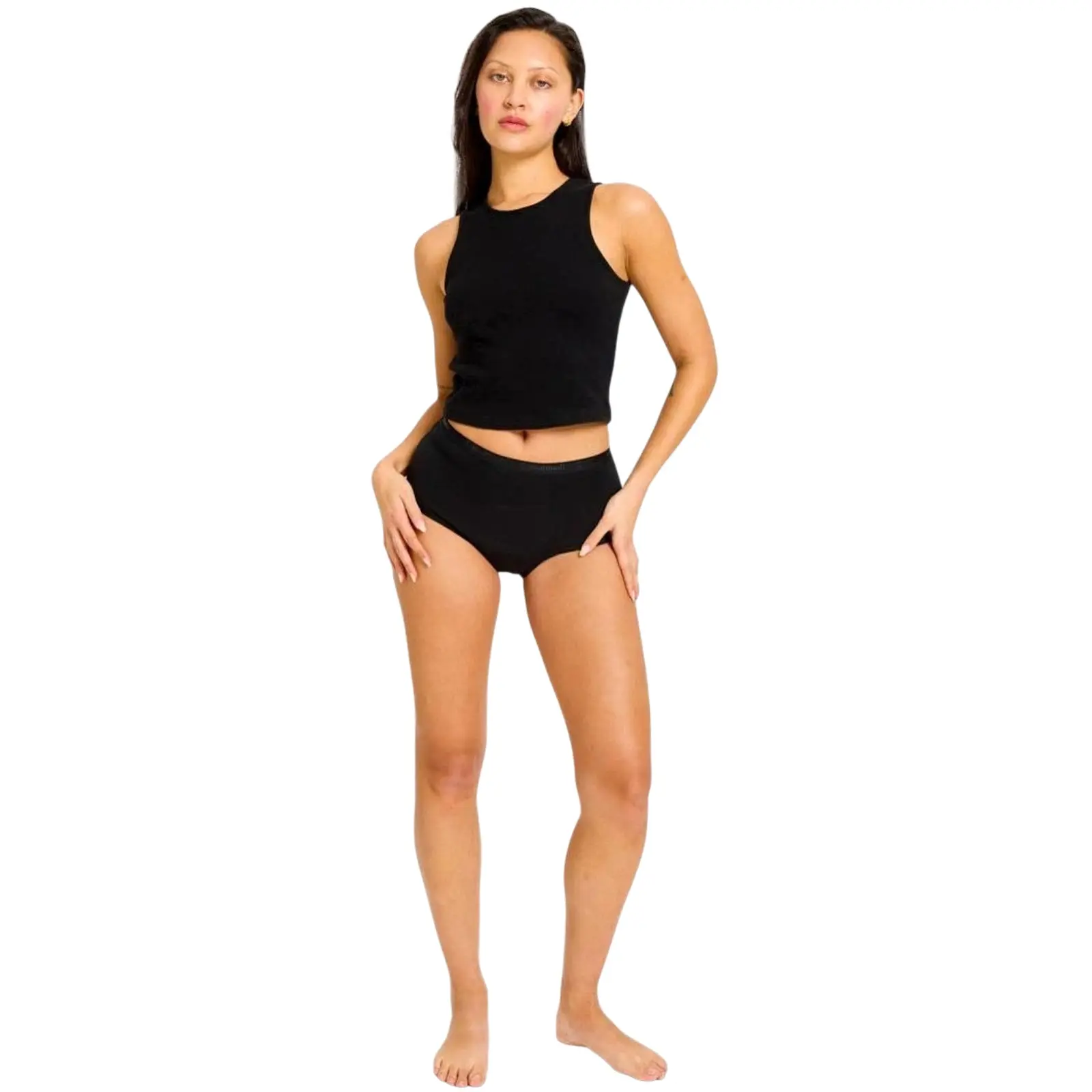 Menstruační kalhotky Modibodi Basic Full Brief Super Overnight (BSFBSOBLAW) S
