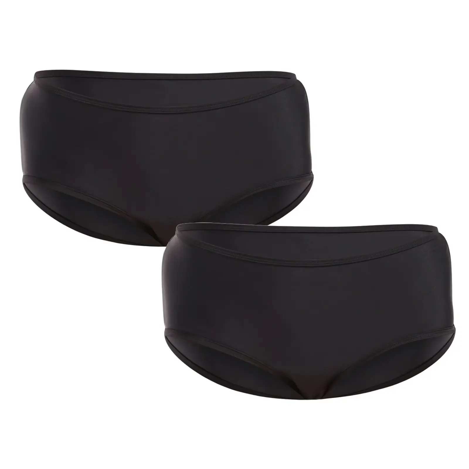 2PACK dívčí menstruační plavky Pietro Filipi vysoké moderate černé spodní díl (2PUT5)