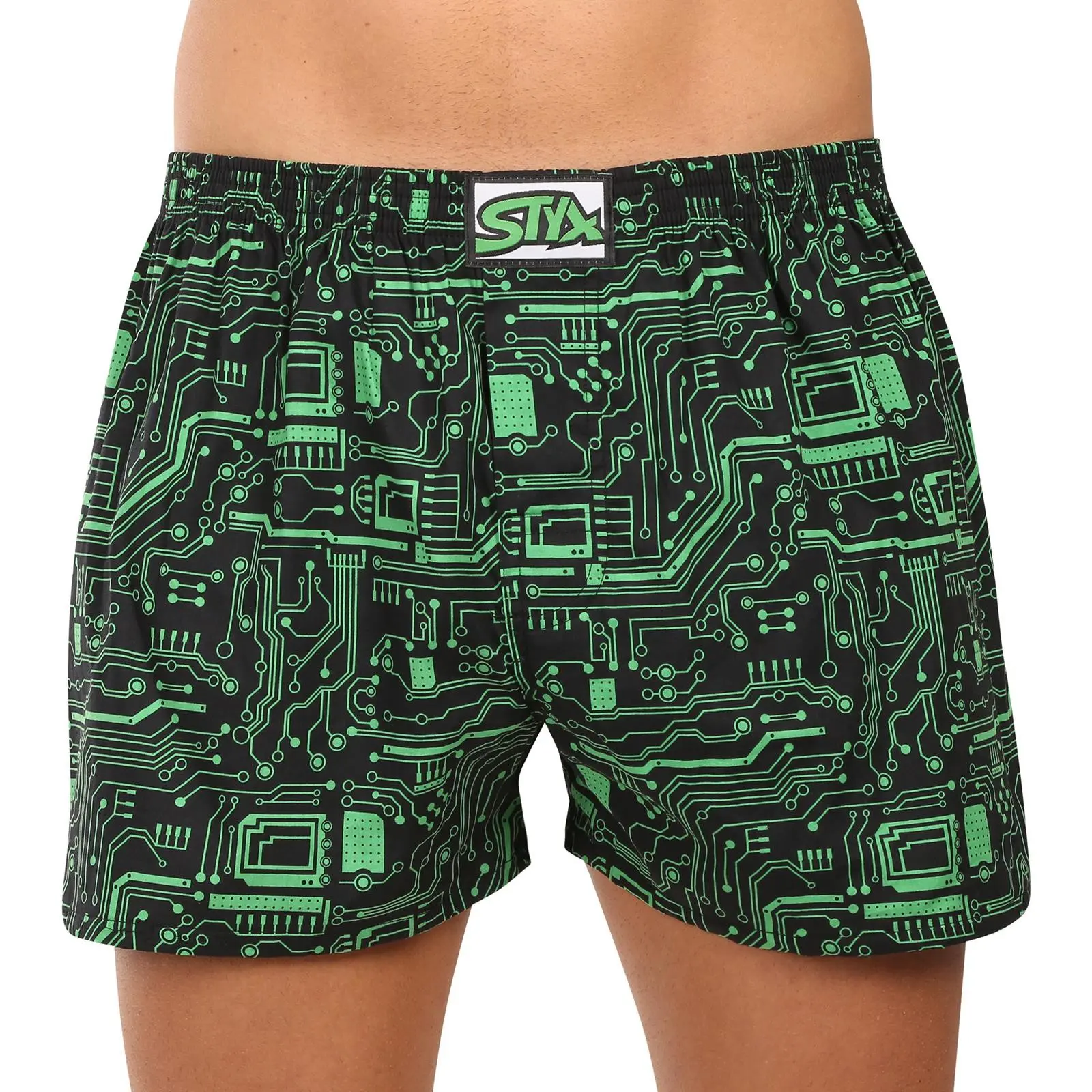 Pánské trenky Styx art klasická guma nadrozměr tišťák (E1953) 4XL, trenýrky