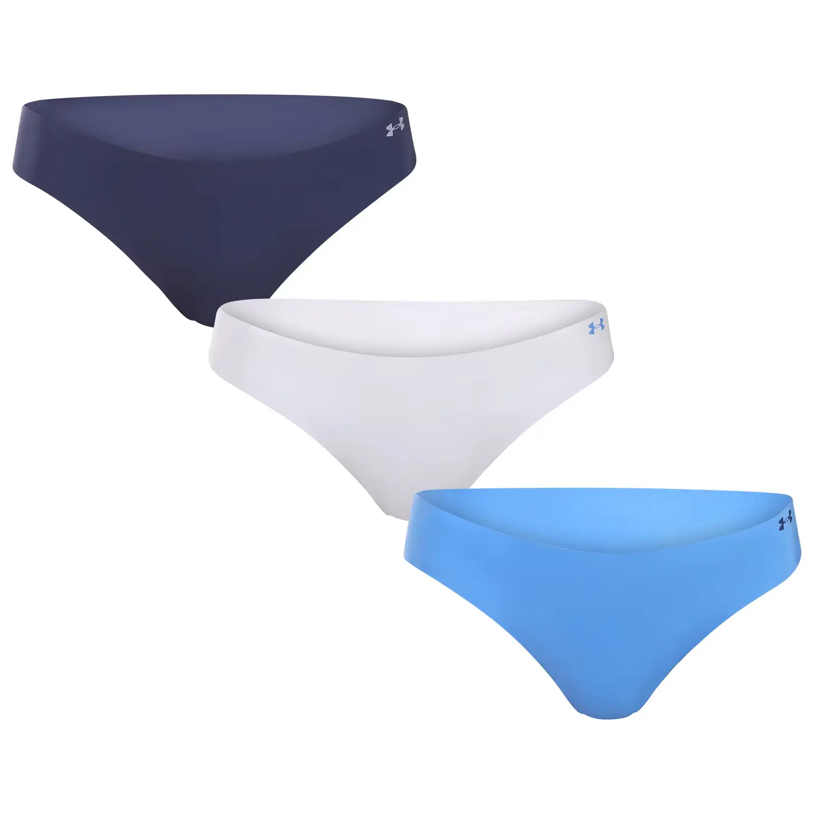 3PACK dámská tanga Under Armour bezešvá vícebarevná (1383893 453) XL