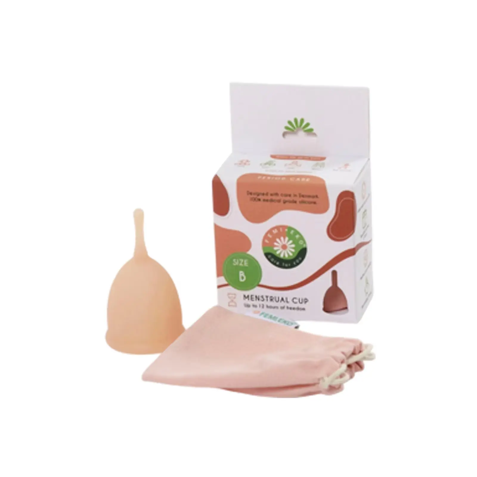 Menstruační kalíšek Femi.Eko Beige vel. M (B POWDER)