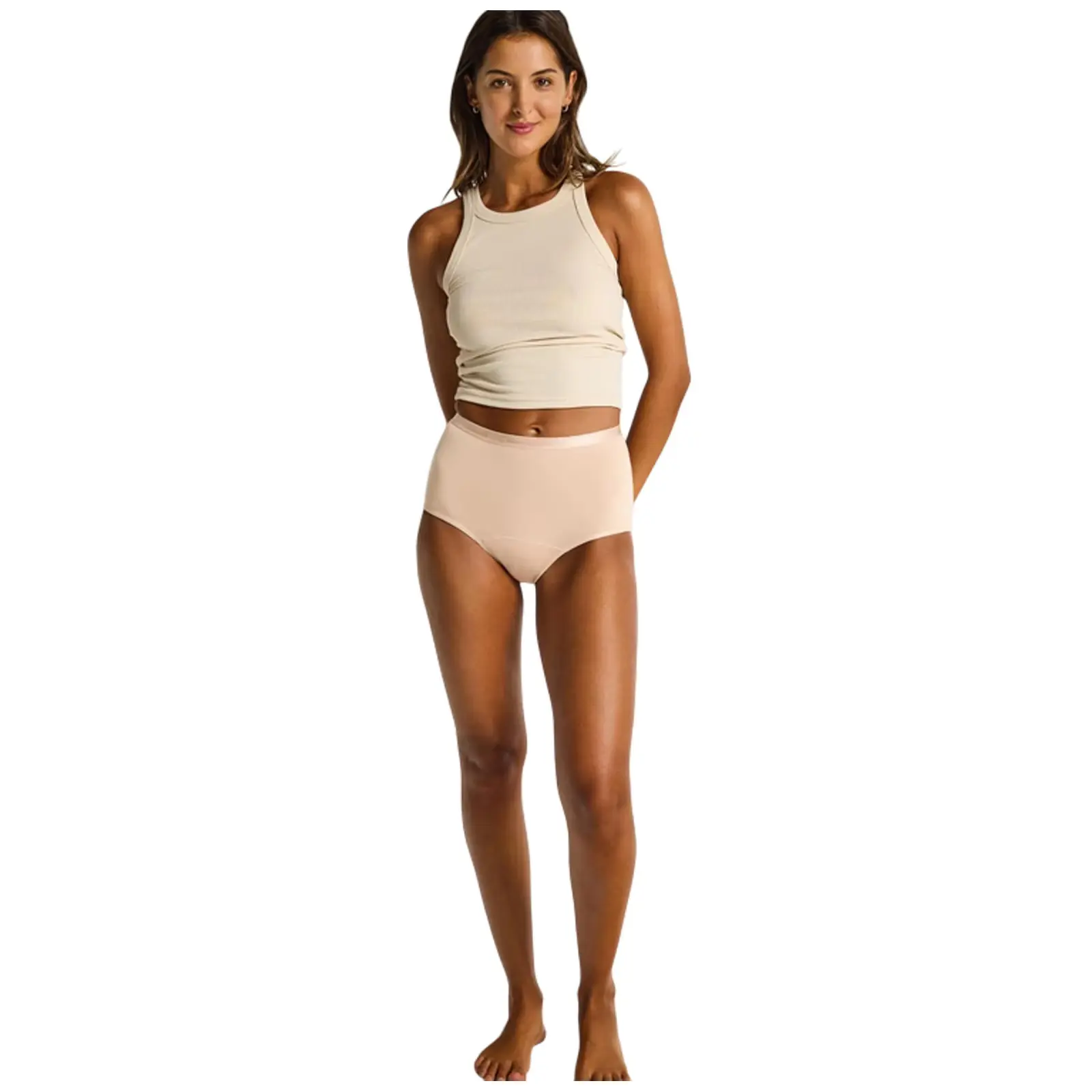 Menstruační kalhotky Modibodi Classic Full Brief Light-Moderate Beige (CLFBLMBEIW)