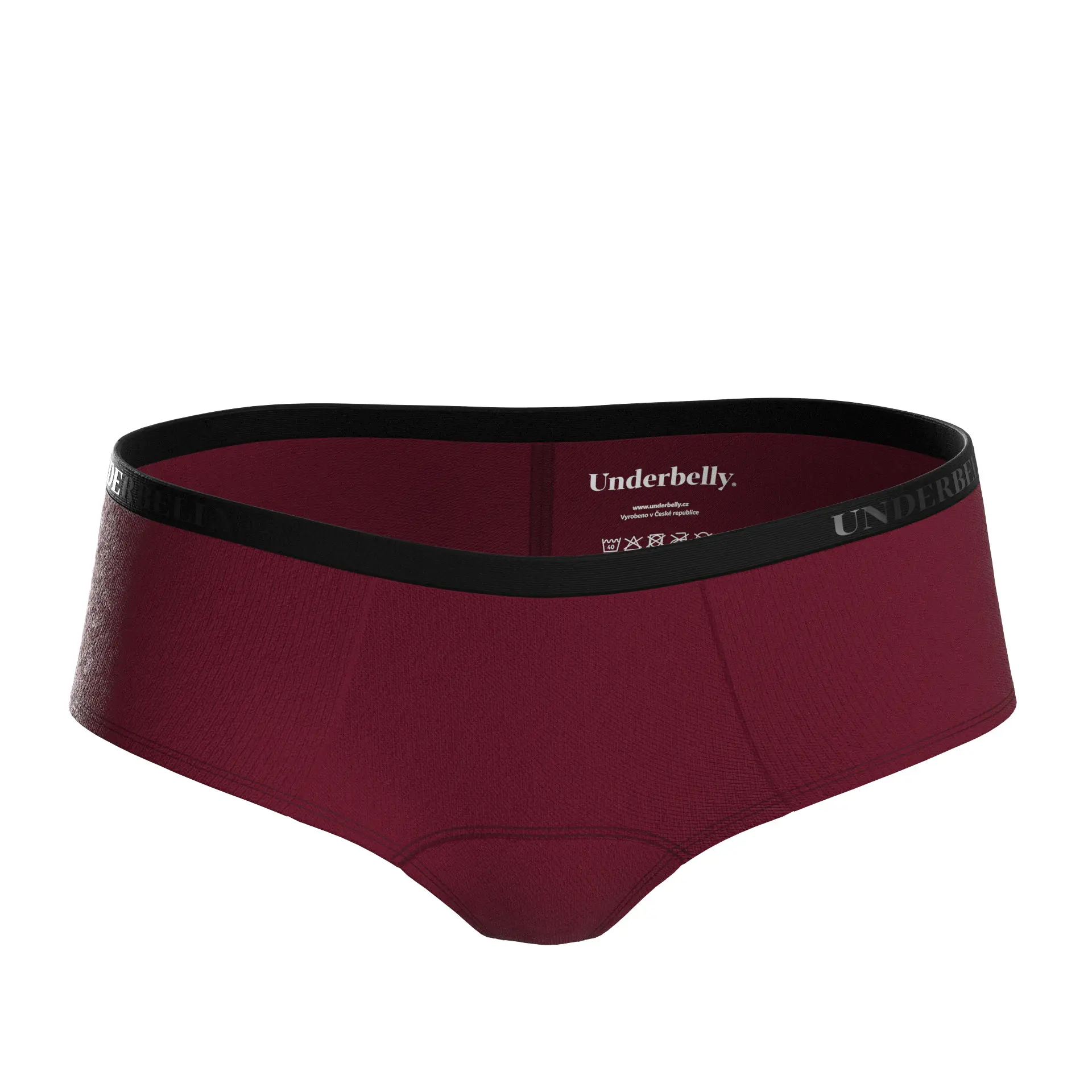 Menstruační kalhotky Underbelly Lowee červené (LOWEE-BO-EM-1-MM)