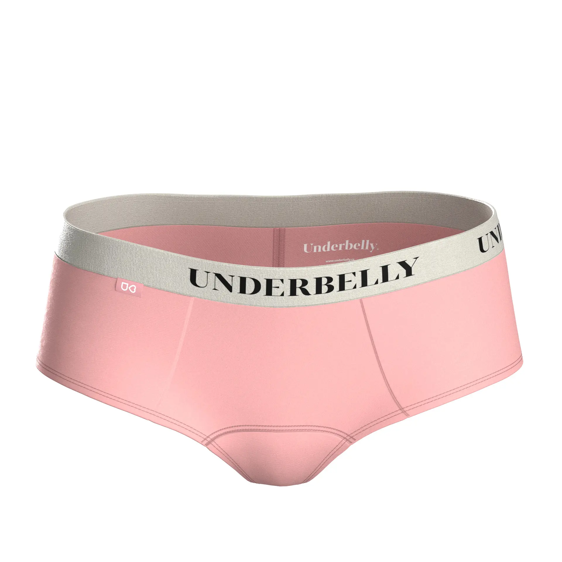 Menstruační kalhotky Underbelly Lowee růžové (LOWEE-RU-BI-1-PAD)