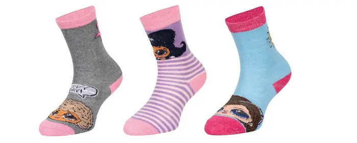 3PACK dětské ponožky LOL vícebarevné (38766/grey)